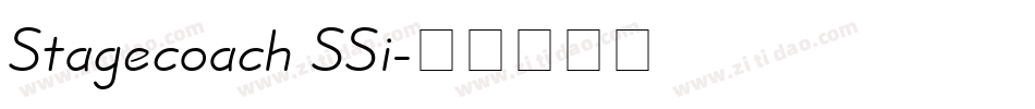 Stagecoach SSi字体转换